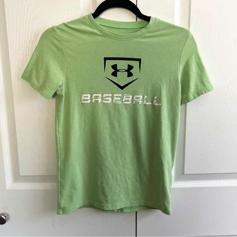5 for $25! Under Armour Kids Green Baseball T-Shirt